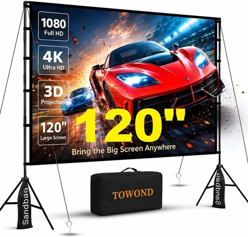 120 projector screen - 120", tripod
