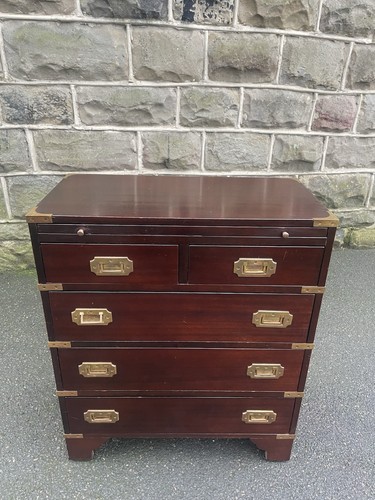 Brass bound mahogany - brass,