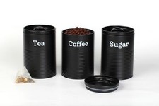 Set of 3 Tea, Coffee & Sugar