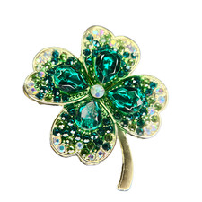 Lucky Irish Clover Brooch