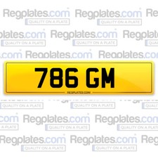 786 GM - Reg Plate Car Reg