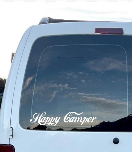 Happy camper vinyl decal - vinyl,