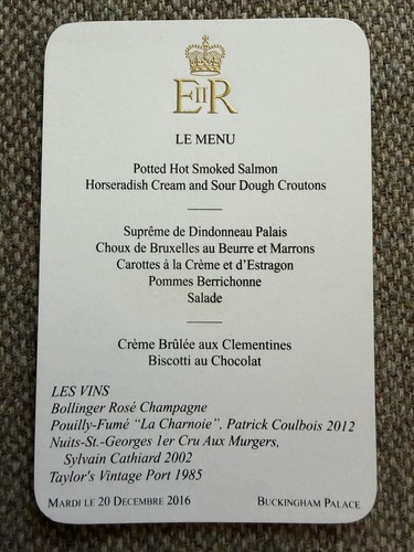Buckingham palace menu dec - palace,