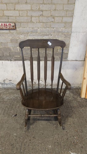 Vintage wooden spindle back - vintage,