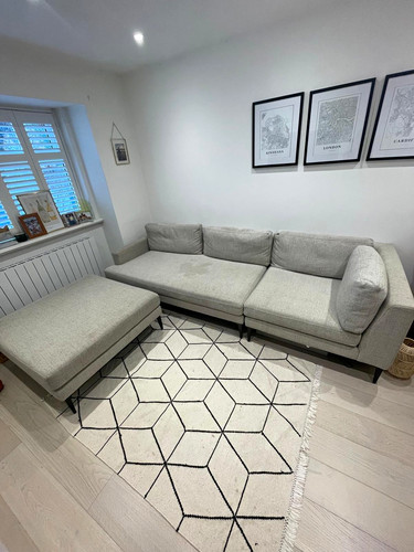 West elm modern grey fabric - grey,