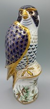 Royal Crown Derby Paperweight Peregrine Falcon Silver Stopper