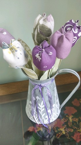 Handmade cotton tulips a - in,