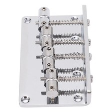 Metal Vintage Style Fixed Guitar Bridge For 4 String Electric Bass 86MM