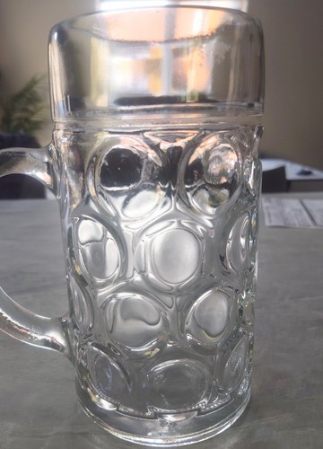 Vintage large glass stein - vintage, 1