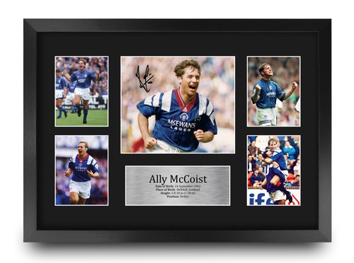 Ally mccoist signed rangers - signed,