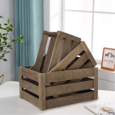 Farmhouse Rustic Wood Crates