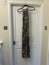 F&f  Blue Floral Jumpsuit Size 10