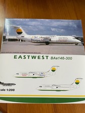 HOLDSWORTH AIRLINE COLLECTIBLES - 1/200 - BAE 146-300 - EASTWEST AIRLINES