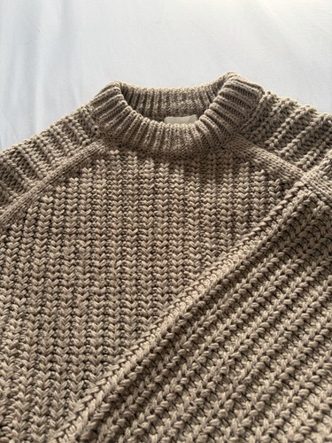Chunky knit short baggy jumper - chunky,