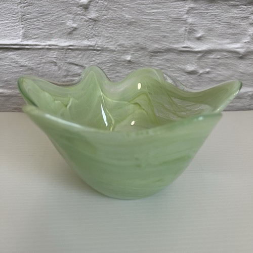 Vintage alabaster scalloped - vintage,