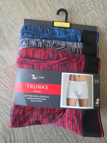 Men trunks cotton with - 3x,