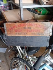 2 Wooden Soda Crates 1 White