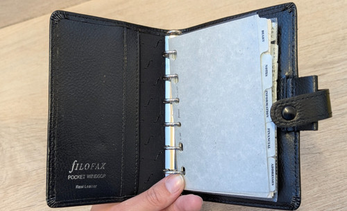 Vintage filofax pocket - vintage,