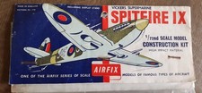 Airfix 1/72 RAF Spitfire IX 1959 TYPE 2 issue red stripe vintage kit RARE