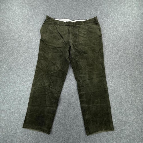 Green corduroy trousers
