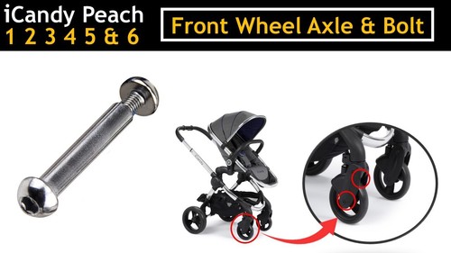Icandy peach front wheel axle - icandy,