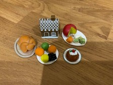 Miniature dolls house food Christmas dinner selection never used 1/12 scale ❤️