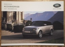 RANGE ROVER orig 2016 UK Mkt Factory Accessories Sales Brochure