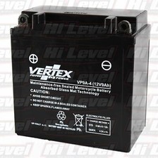 Vertex Motorcycle Battery Fits