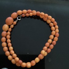 Amber necklace honey - amber,
