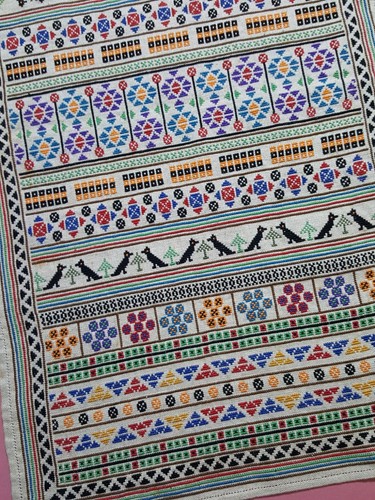 Embroidery sampler needlework - embroidery,
