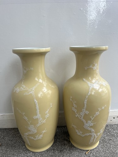 Pair chinese yellow glaze - chinese,
