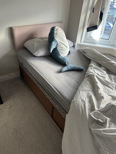 Solid wood single bed - single, with