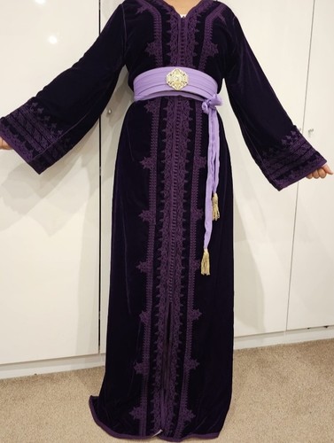 Moroccan velvet caftan dress - moroccan,