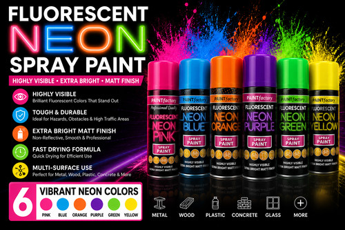 Neon spray paint 200ml - neon,