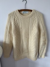 Hand knitted aran - wool, chunky