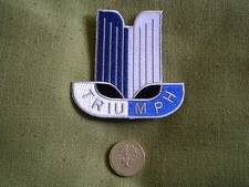 TRIUMPH LOGO MOTORING 75mm EMBROIDERED PATCH