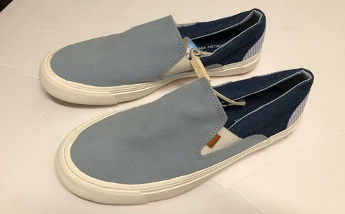 New zara blue fabric plimsolls - new,