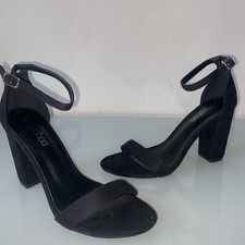 Boohoo Black Ankle Strap Block