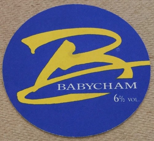 Babycham beer mat - babycham, 6%