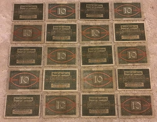 Lot german banknotes - of,