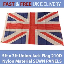 5ft x 3ft Union Jack Flag 210D