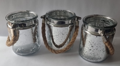 Tea light glass lanterns - x,