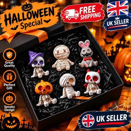 6pcs halloween skeleton mummy - 6pcs,
