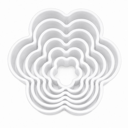6pc flower pastry cookie - 6pc,
