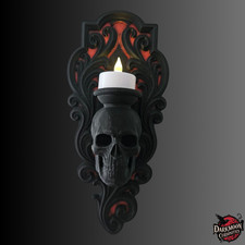 Gothic Skull Tea Light Wall
