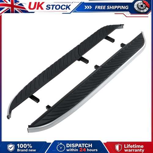 Black running boards side - black,
