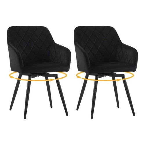 Set swivel velvet - of, 2