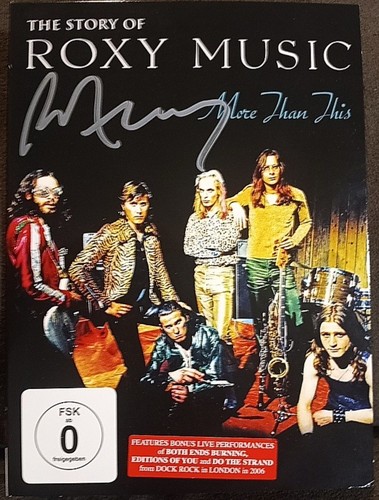 Roxy music signed dvd bryan - signed,