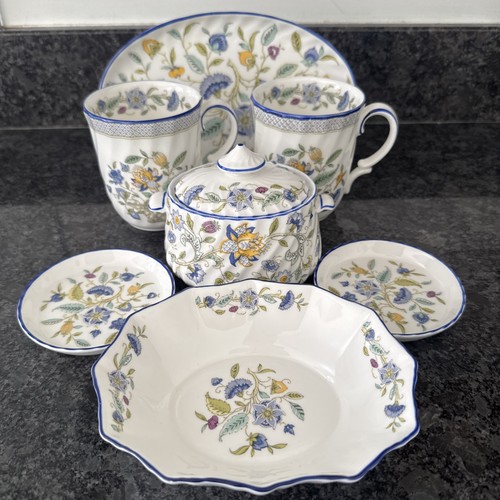 Minton haddon hall blue mugs - minton,