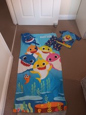 Baby Shark Swimming Set Bag, Beach  Towel And Swim Set 4-5 Years Boys